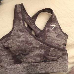 Gymshark camo seamless sports bra